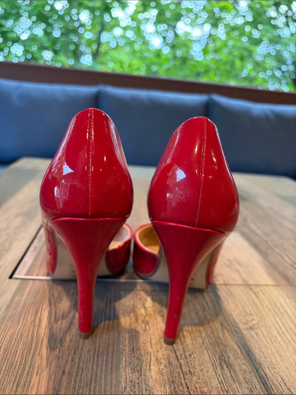 Jessica Simpson Red Patent Pointed-Toe Stiletto Pumps - Picture 5 of 9